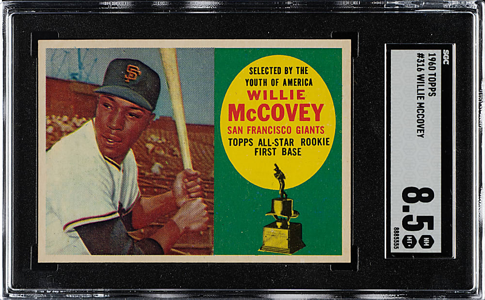 1960 Topps #316 Willie McCovey Rookie SGC NM/MT+ 8.5