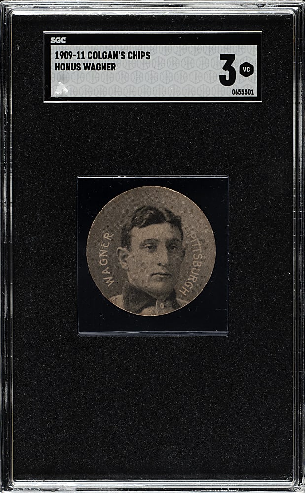 1909-1911 E254 Colgan's Chips Honus Wagner SGC VG 3