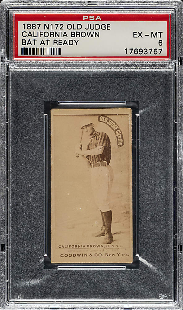 1887 N172 Old Judge California Brown PSA EX-MT 6