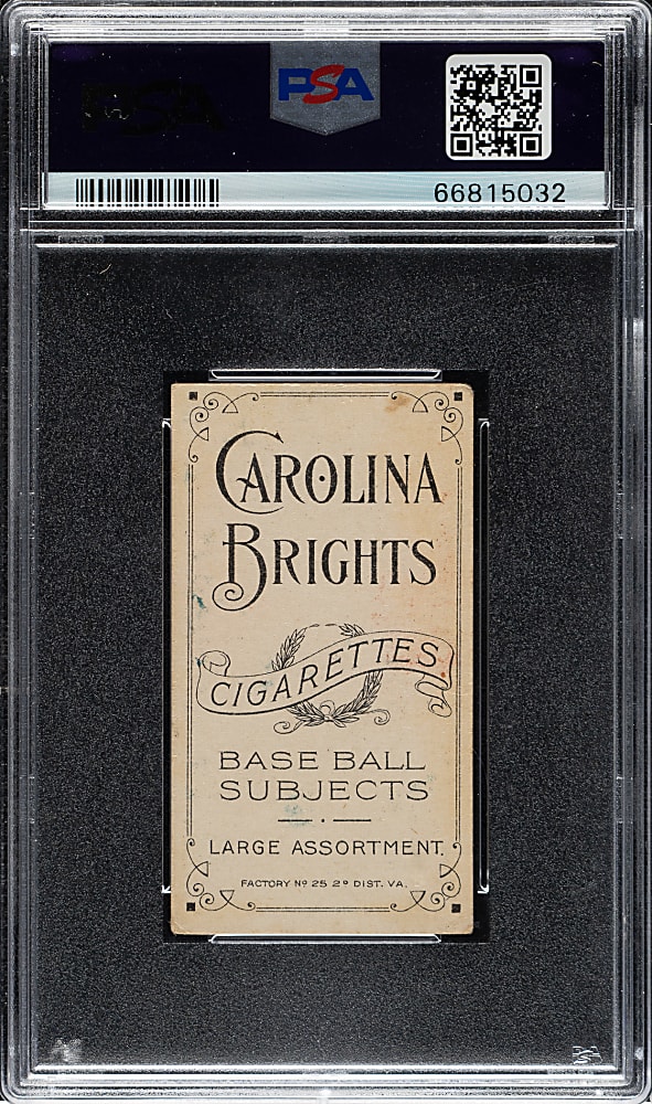 1909-1911 T206 White Border Ollie Pickering PSA VG 3 - Carolina Brights Back - Only Three PSA-Graded!