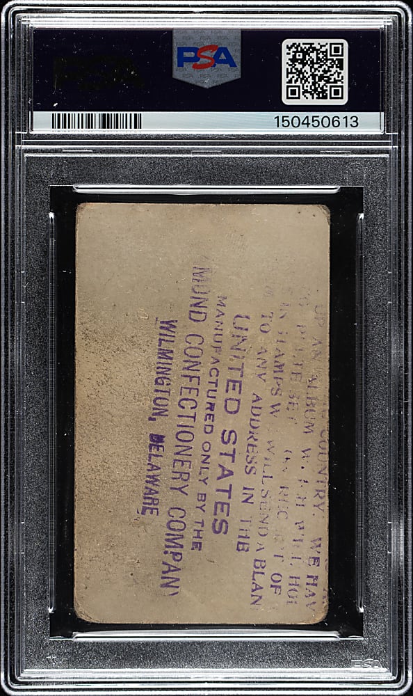 1922 W575-1 Babe Ruth PSA POOR 1 (MK) - Diamond Confectionery Company Stamped Reverse!