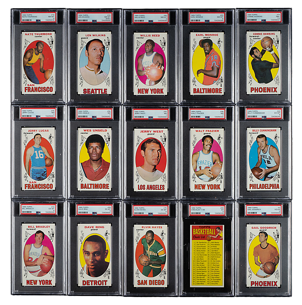 1969-1970 Topps Basketball PSA-Graded Complete Set (99)