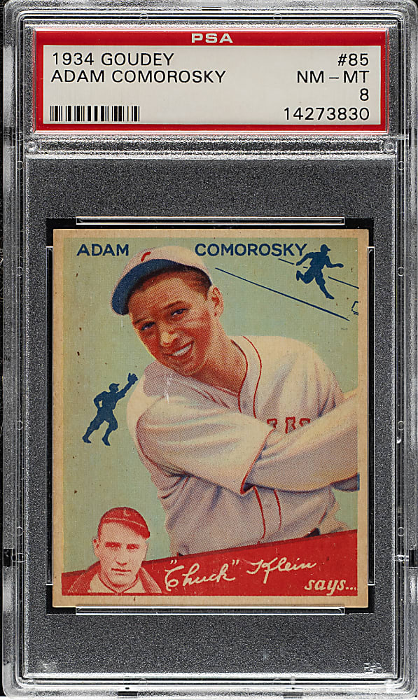 1934 R320 Goudey #85 Adam Comorosky PSA NM-MT 8