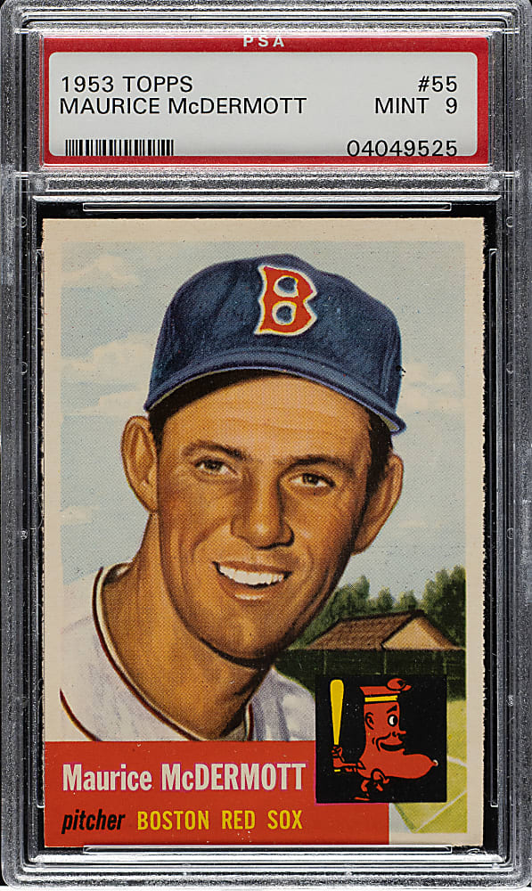 1953 Topps #55 Maurice McDermott PSA MINT 9 - Highest Graded!