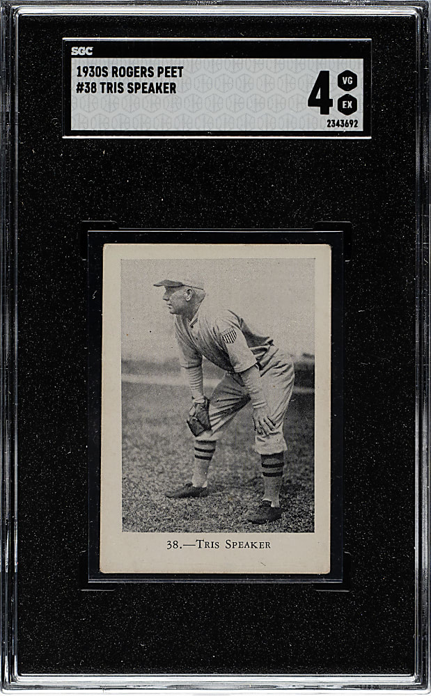 1929-1930 Rogers Peet #38 Tris Speaker SGC VG/EX 4