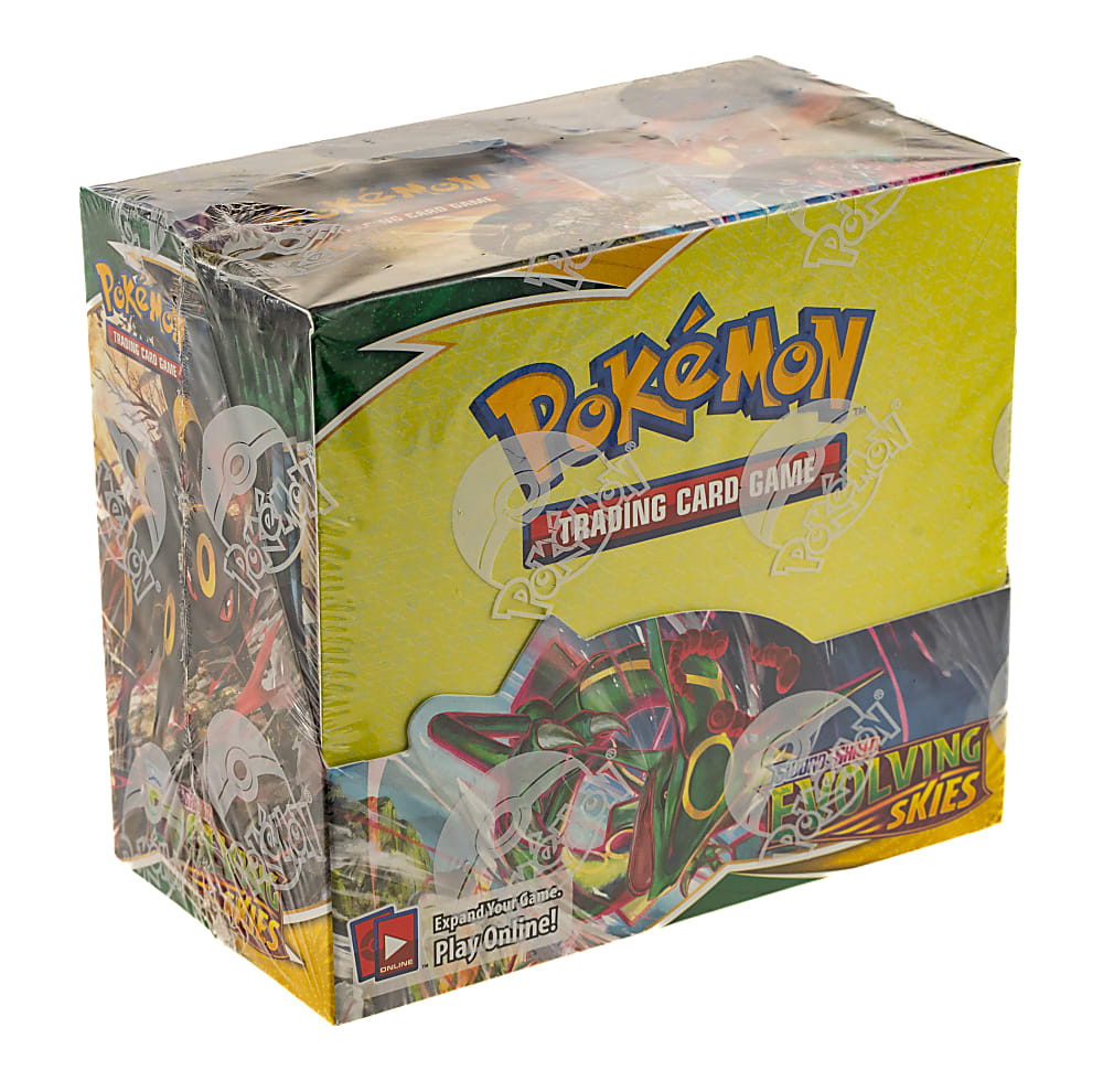 2021 Pokemon Sword & Shield Evolving Skies Factory-Sealed Unopened Booster Box (36 Packs)