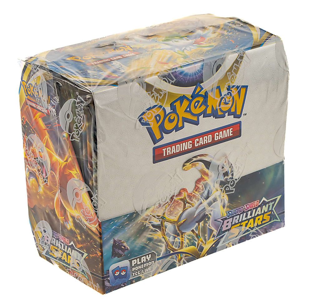 2022 Pokemon Sword & Shield Brilliant Stars Factory-Sealed Unopened Booster Box (36 Packs)