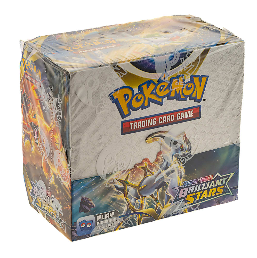 2022 Pokemon Sword & Shield Brilliant Stars Factory-Sealed Unopened Booster Box (36 Packs)