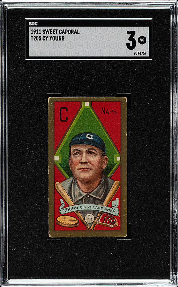 1911 T205 Gold Border Cy Young SGC VG 3