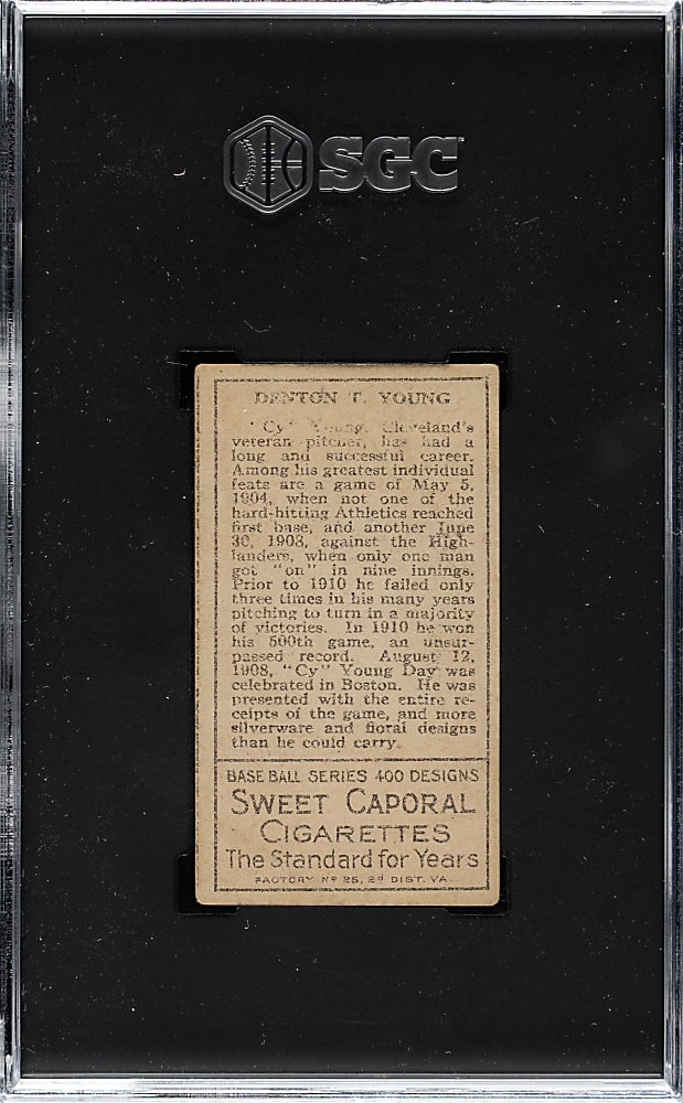 1911 T205 Gold Border Cy Young SGC VG 3