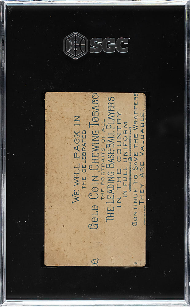 1887 N284 Buchner Gold Coin Sam Thompson Hands Chest High SGC FAIR 1.5