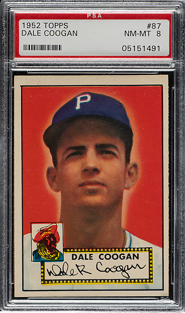 1952 Topps #87 Dale Coogan PSA NM-MT 8