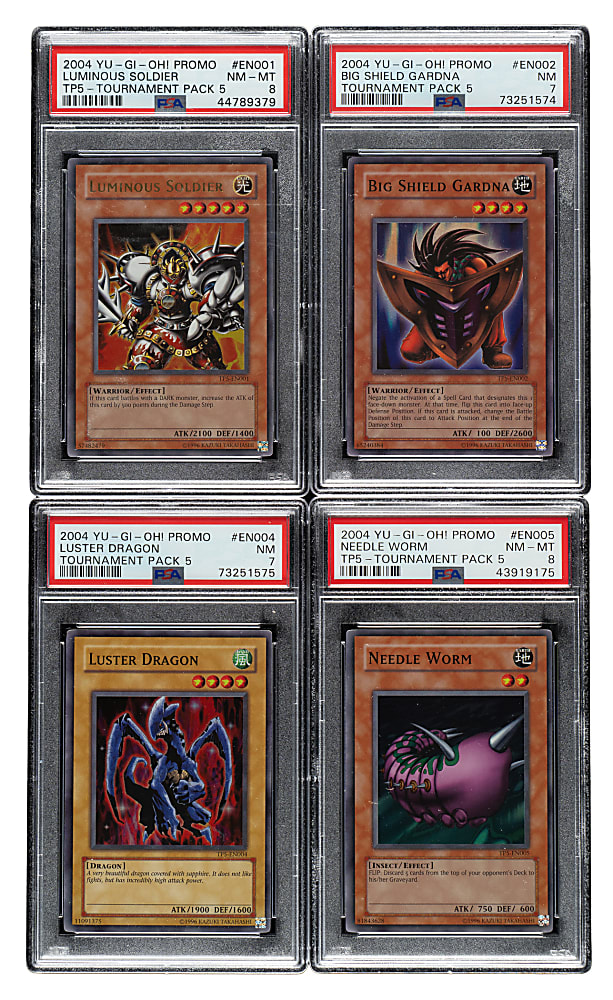 2004 Yu-Gi-Oh! Tournament Pack 5 Promo PSA-Graded Complete Set (20)