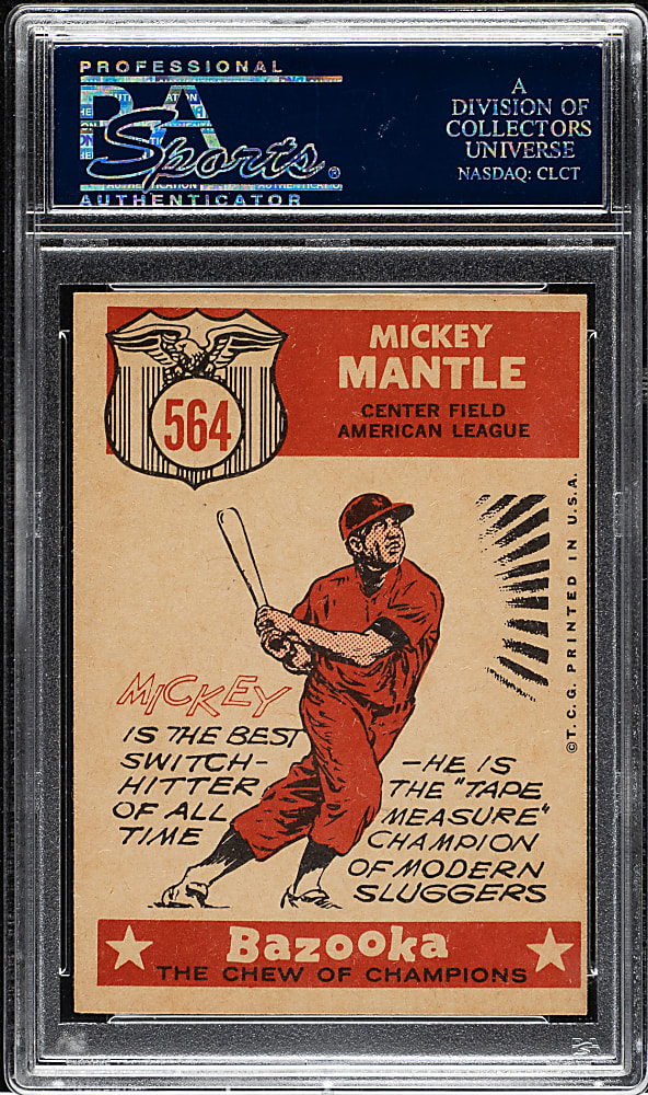 1959 Topps #564 Mickey Mantle All-Star PSA NM+ 7.5
