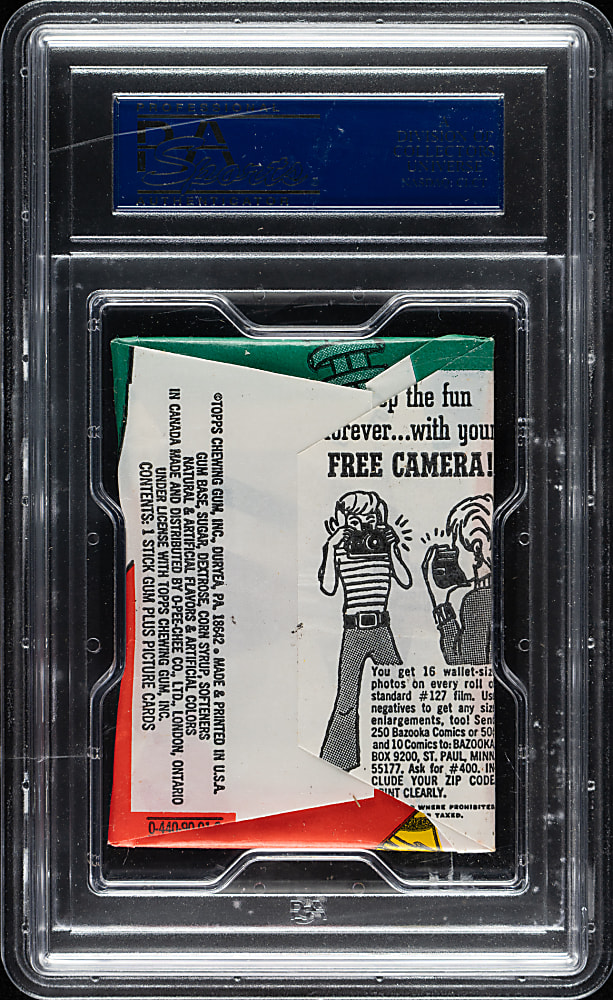 1970 Topps Football First Series Unopened Wax Pack PSA NM-MT 8