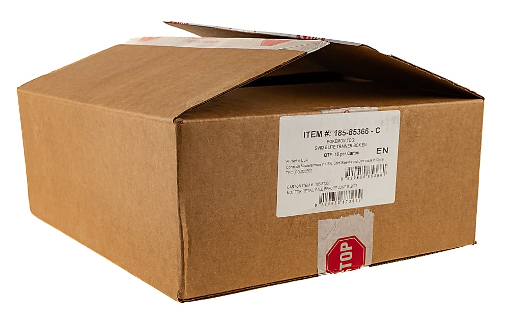 2023 Pokemon Scarlet & Violet Paldea Evolved Original Unopened Elite Trainer Box Case (10 Factory-Sealed Boxes, 90 Packs)