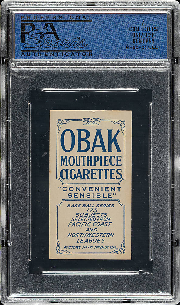 1911 T212 Obak Cigarettes George Cutshaw PSA NM 7 - 1 of 3 - Highest Graded!