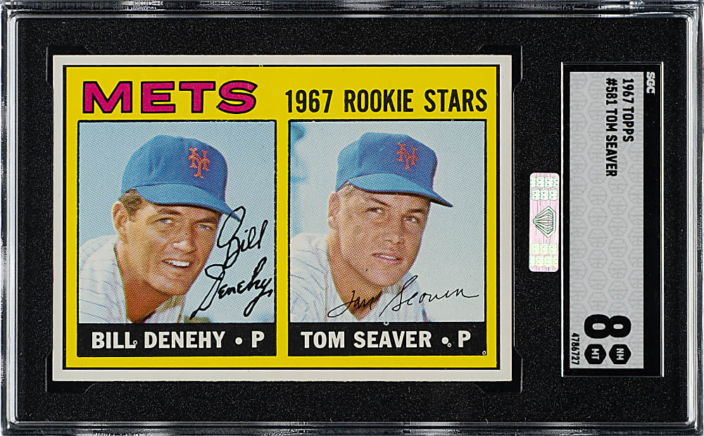 1967 Topps #581 Tom Seaver Rookie SGC NM/MT 8 (MBA Silver Diamond)