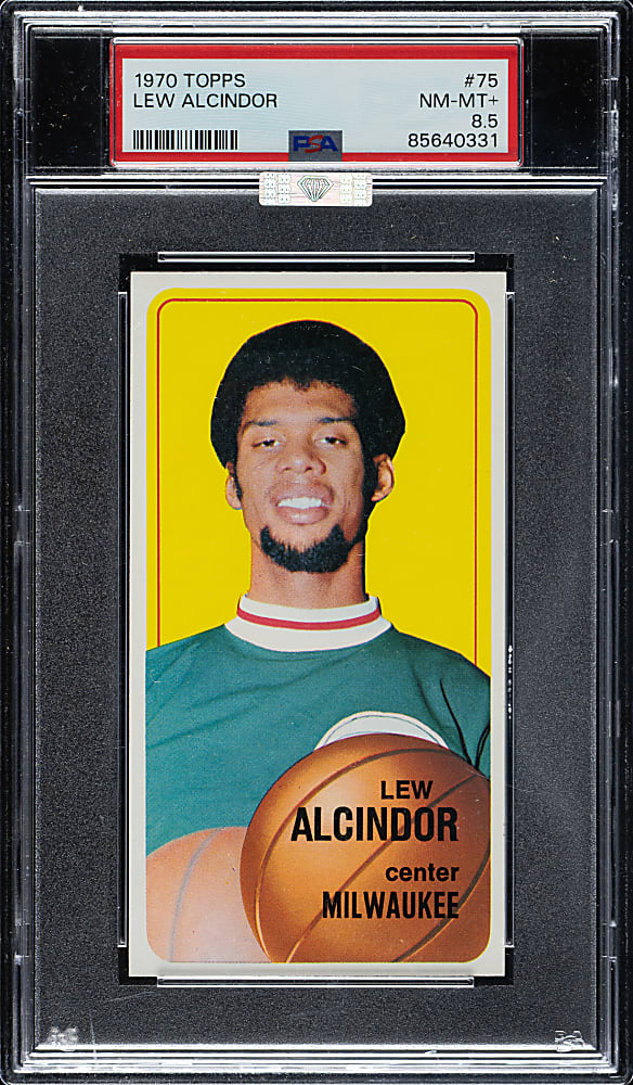 1970-1971 Topps Basketball #75 Lew Alcindor PSA NM-MT+ 8.5 (MBA Silver Diamond)