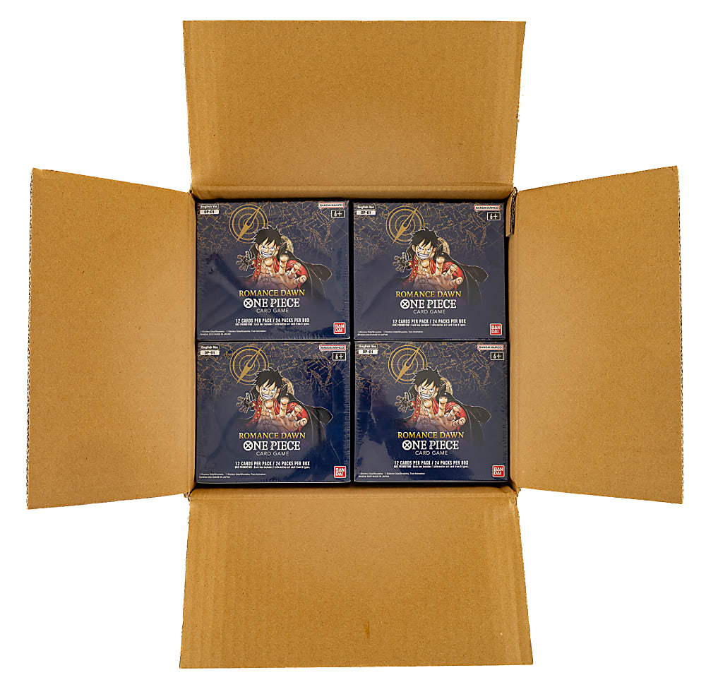 2022 Bandai One Piece Romance Dawn OP-01 Original Booster Box Blue Bottom Case (12 Unopened Factory-Sealed Boxes)