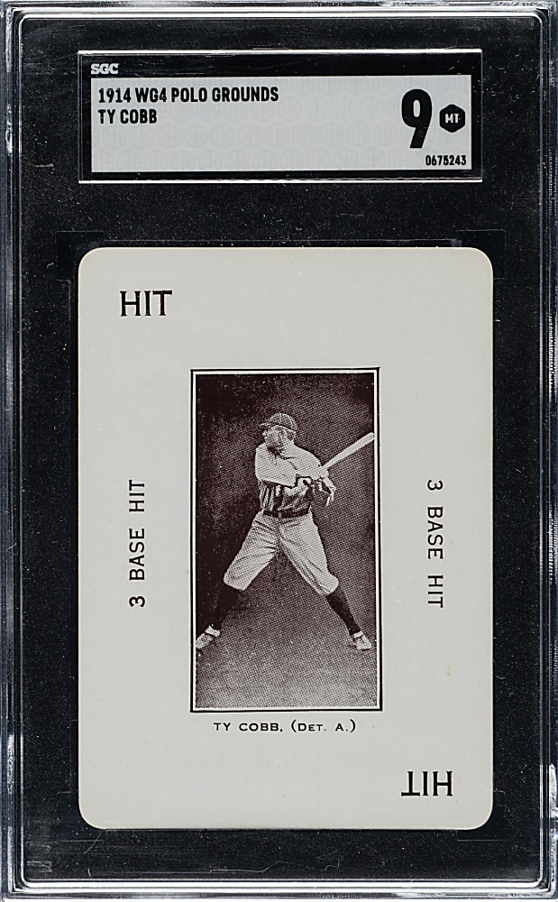 1914 WG4 Polo Grounds Game Ty Cobb SGC MINT 9 - Highest Graded!