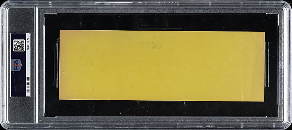 November 15, 1987 International Friendly Granada CF (vs. Malmö FF) Full Ticket PSA VG 3 - Only Time All 3 Maradona Brothers Played in Same Game - Highest Graded!