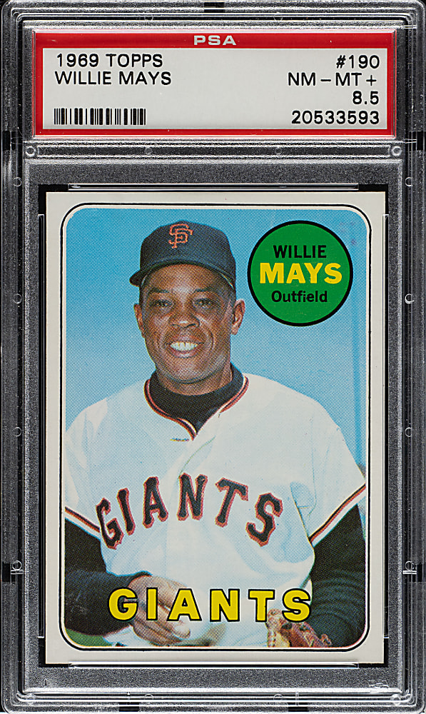 1969 Topps #190 Willie Mays PSA NM-MT+ 8.5