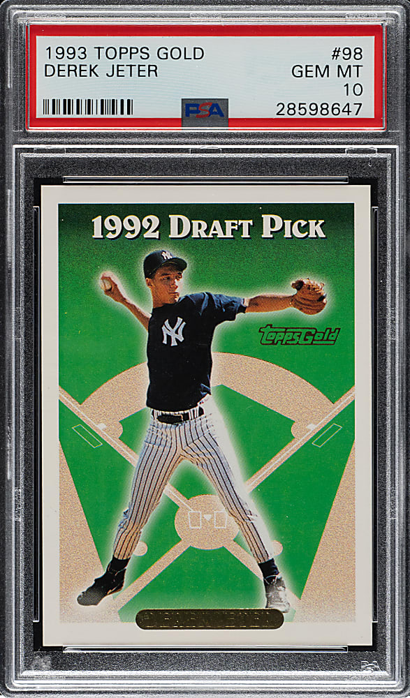 1993 Topps Gold #98 Derek Jeter Rookie PSA GEM MINT 10