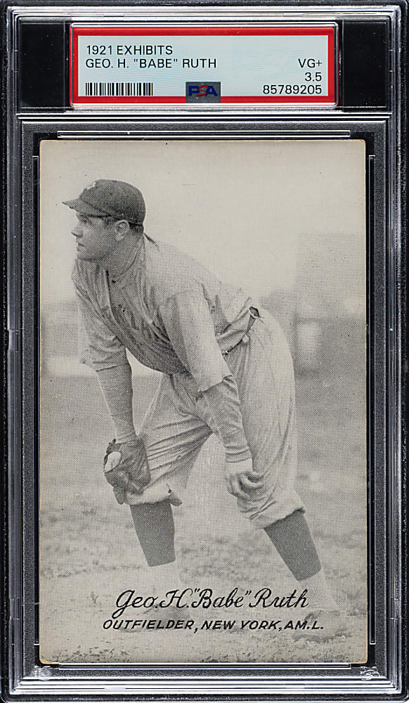 1921 Exhibits Babe Ruth PSA VG+ 3.5
