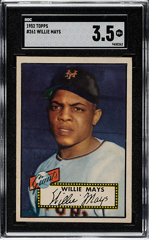 1952 Topps #261 Willie Mays SGC VG+ 3.5