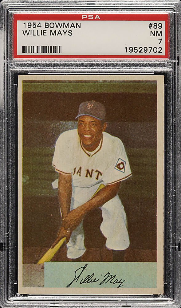 1954 Bowman #89 Willie Mays PSA NM 7
