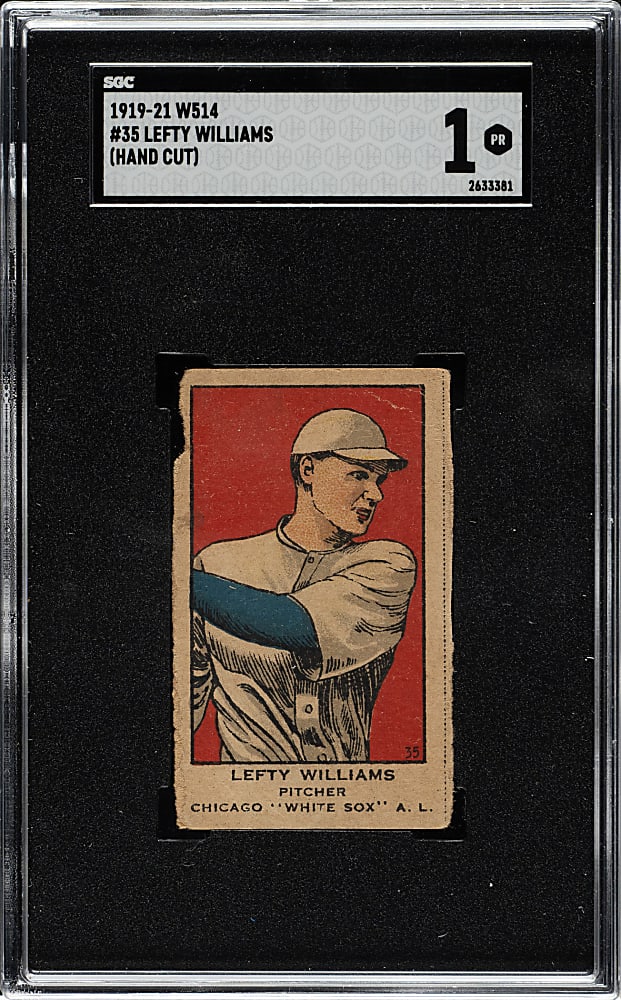 1920-1921 W514 #35 Lefty Williams ("Black Sox") SGC POOR 1