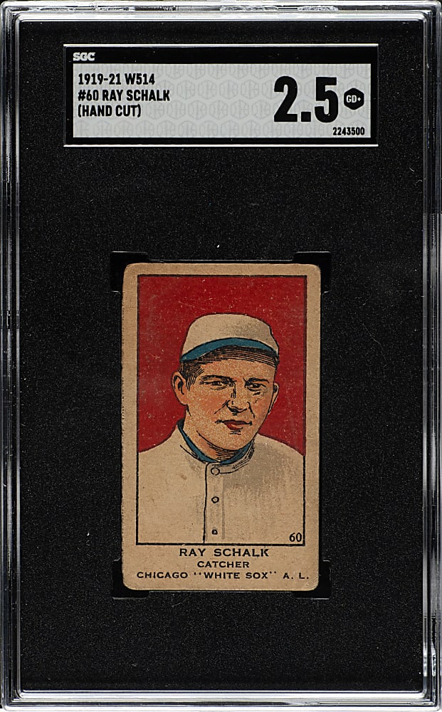 1920-1921 W514 #60 Ray Schalk SGC GOOD+ 2.5