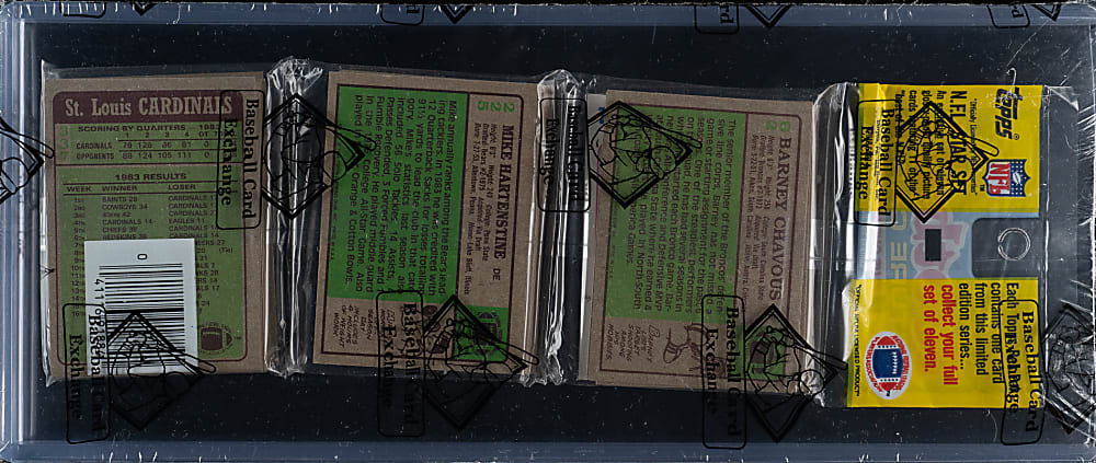 1984 Topps Football Unopened Rack Pack - John Elway Rookie and Dan Marino Glossy Rookie on Top - BBCE