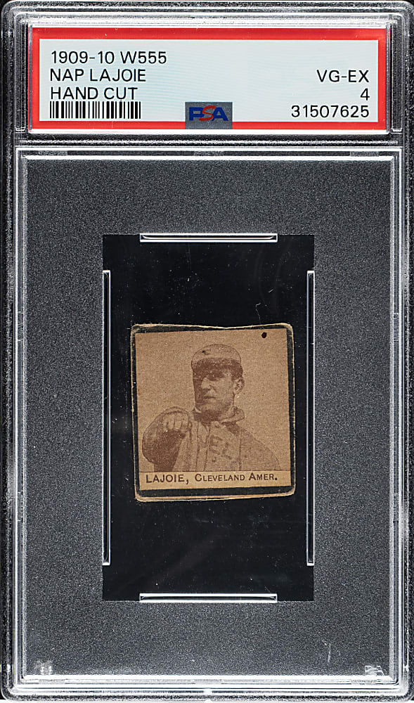 1909-1910 W555 Nap Lajoie PSA VG-EX 4