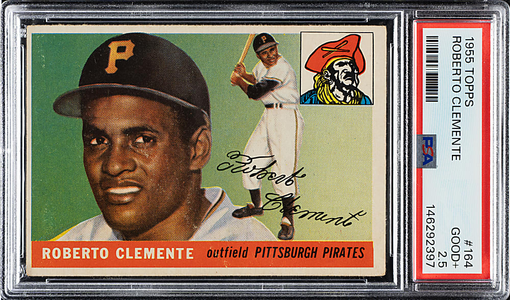 1955 Topps #164 Roberto Clemente Rookie PSA GOOD+ 2.5