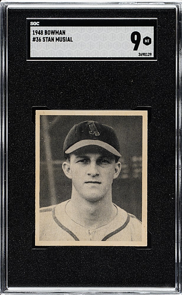 1948 Bowman #36 Stan Musial Rookie SGC MINT 9 - 1 of 2 - Highest Graded!