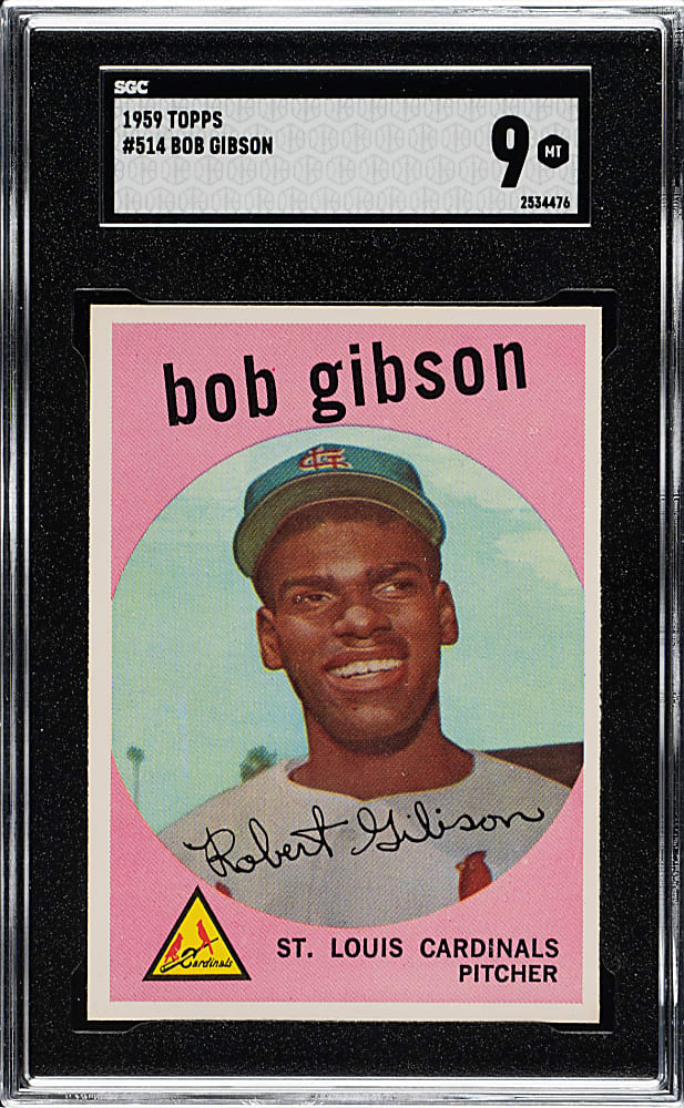 1959 Topps #514 Bob Gibson Rookie SGC MINT 9