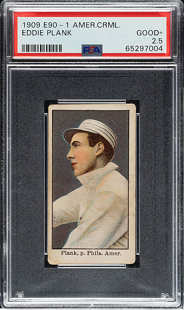 1909-1911 E90-1 American Caramel Eddie Plank PSA GOOD+ 2.5