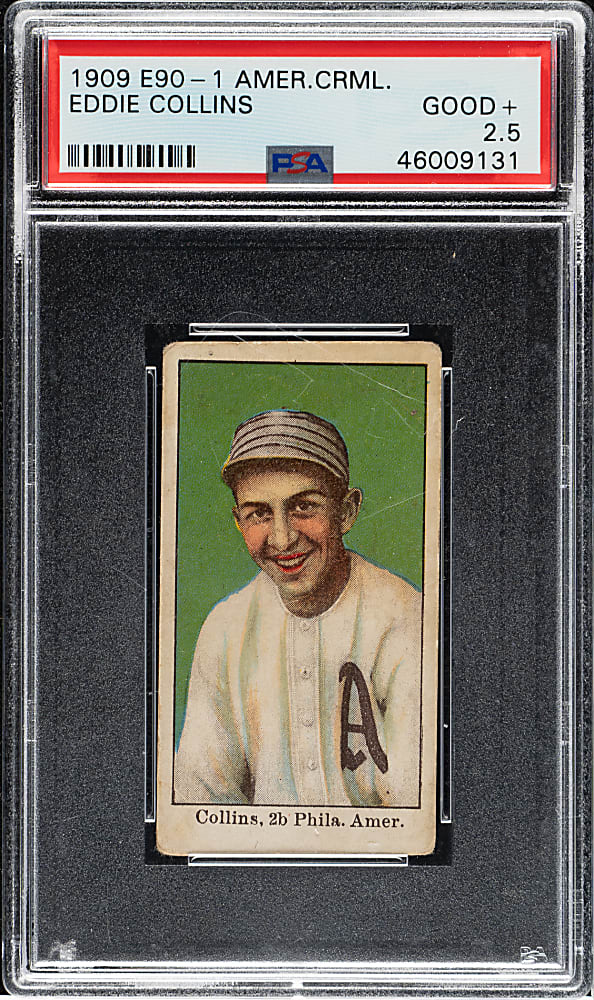 1909-1911 E90-1 American Caramel Eddie Collins PSA GOOD+ 2.5