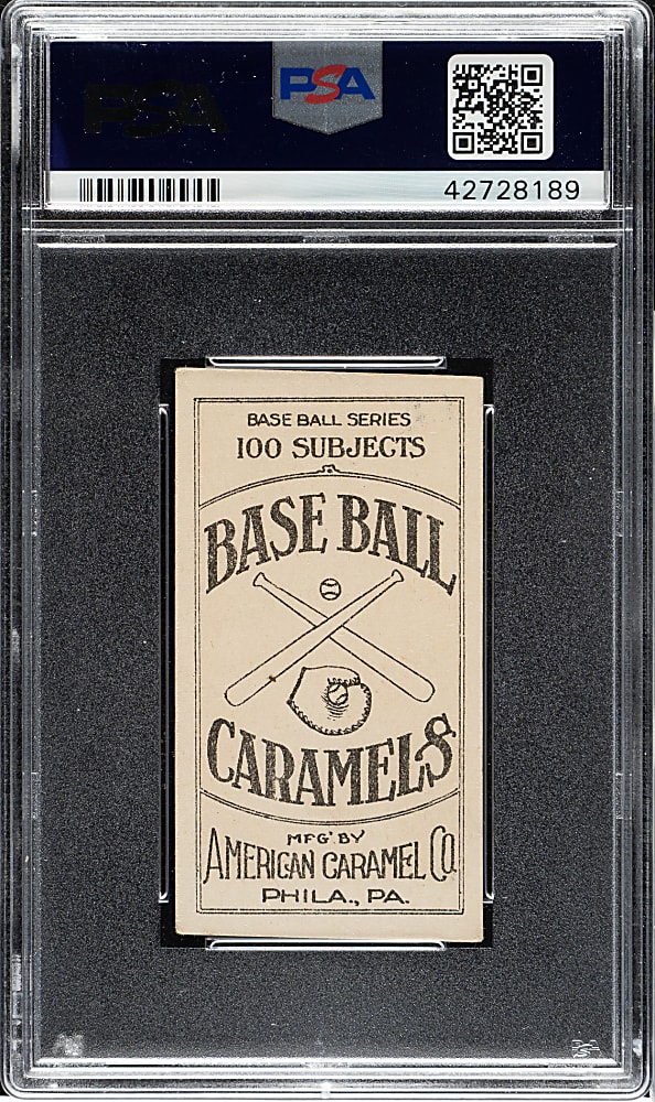 1909-1911 E90-1 American Caramel Kitty Bransfield "P" on Shirt PSA VG-EX+ 4.5