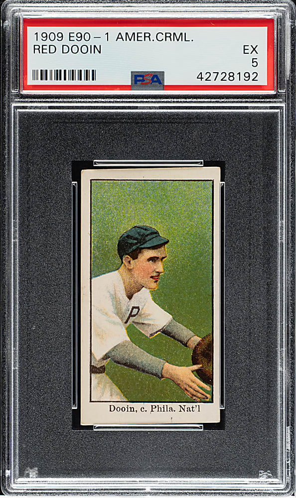 1909-1911 E90-1 American Caramel Red Dooin PSA EX 5