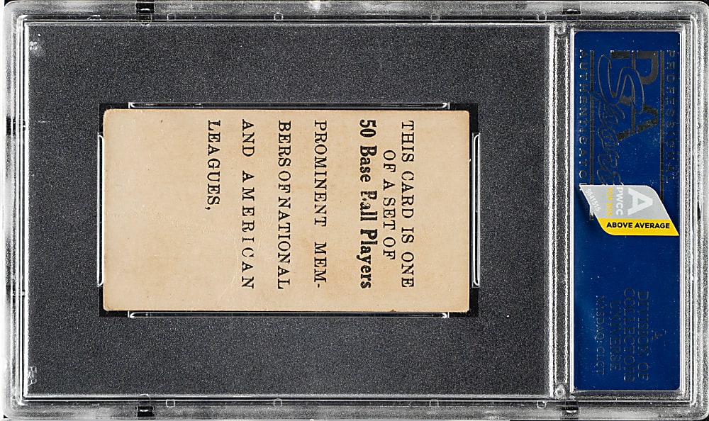 1909 E101 Anonymous "Set of 50" Christy Mathewson PSA GOOD 2