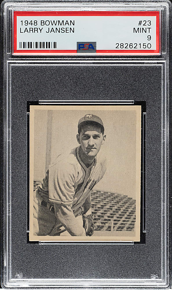 1948 Bowman #23 Larry Jansen PSA MINT 9