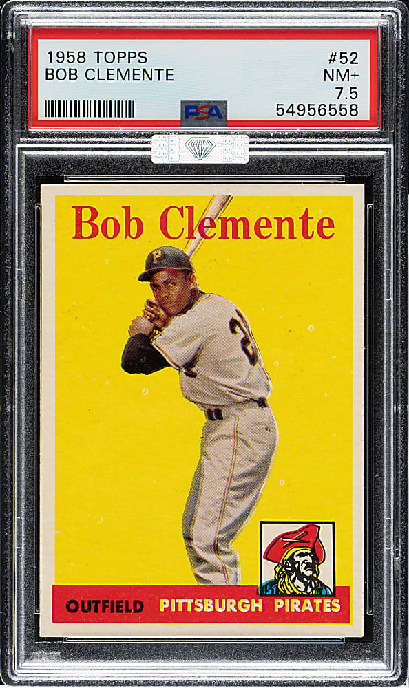 1958 Topps #52 Roberto Clemente PSA NM+ 7.5 (MBA Silver Diamond)