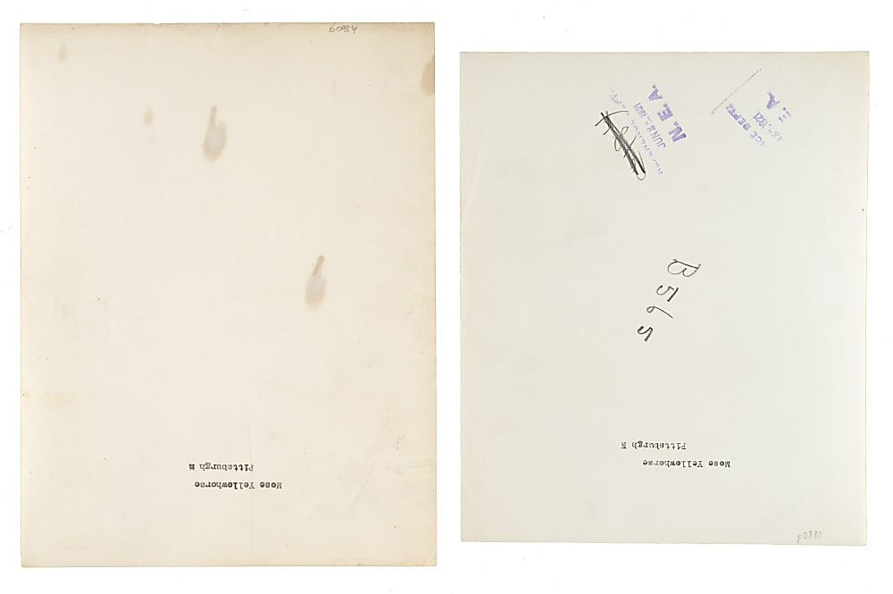 1921 Moses Yellow Horse Original Photograph Pair