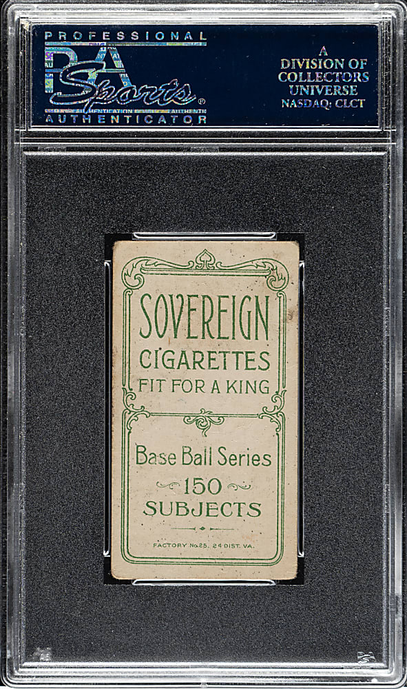 1909-1911 T206 White Border Rube Marquard Hands At Thighs PSA VG 3 - Sovereign 150 Back