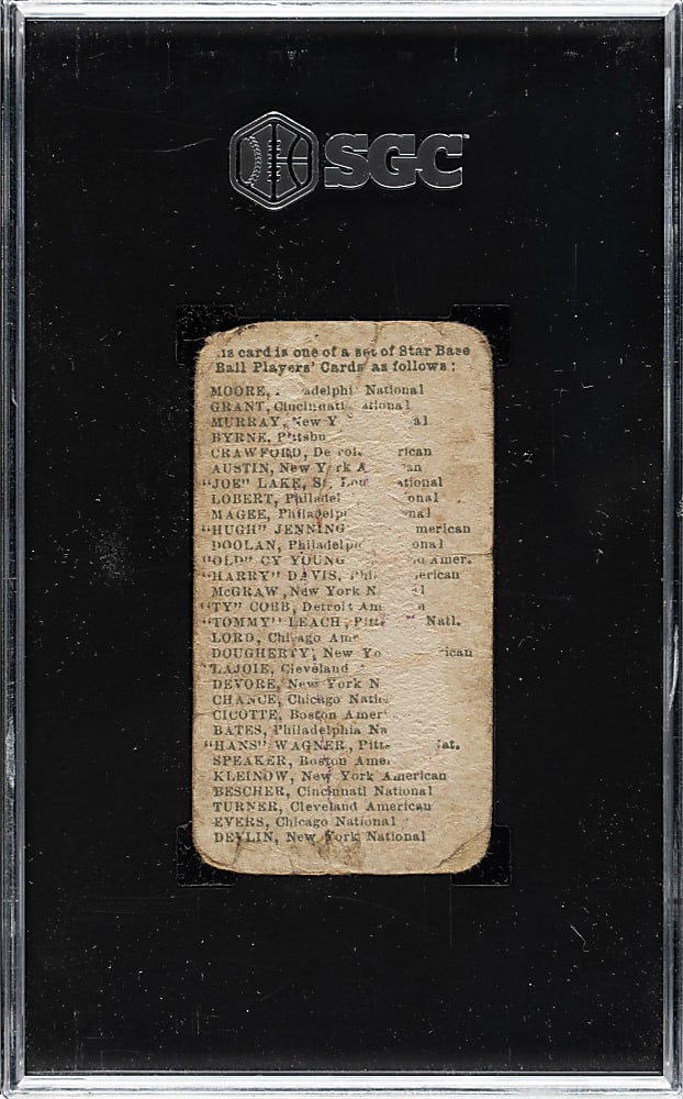 1911 E94 George Close Candy Honus Wagner SGC POOR 1 - Gold Background