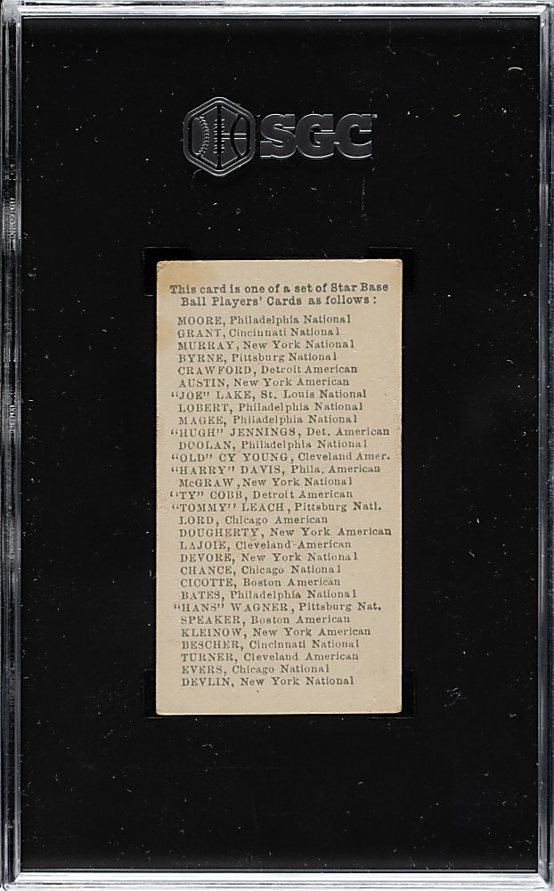 1911 E94 George Close Candy Ed Cicotte SGC POOR 1 - Blue Background