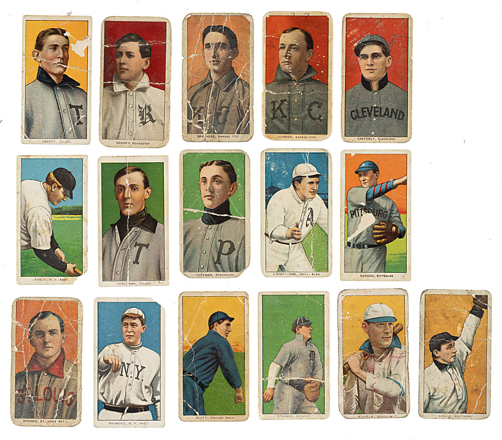 1909-1911 T206 White Border Collection (20) - All Polar Bear Backs!